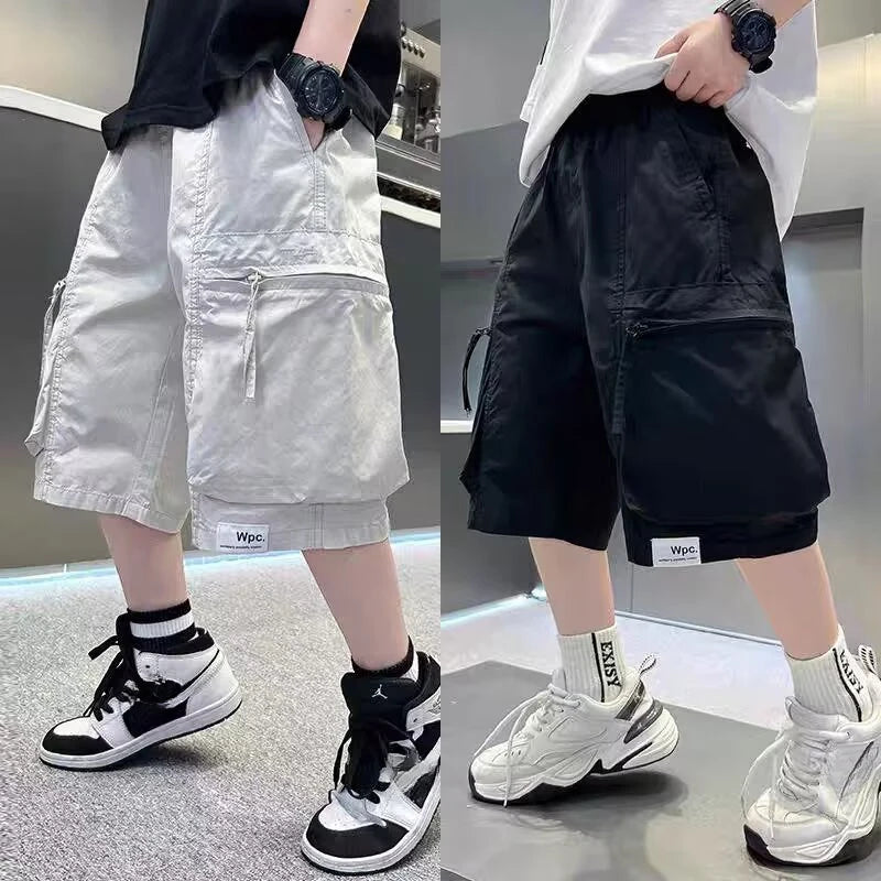 Summer Breathable Quick Drying Boys' Shorts Daily Casual Sports Shorts High Street Fashion Children's Clothing Boys Short Pants